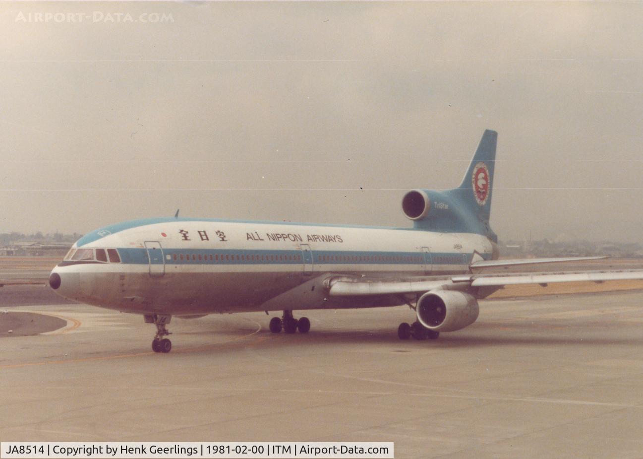 JA8514, 1975 Lockheed L-1011-385-1 TriStar 1 C/N 193P-1117, All Nippon Airways - ANA