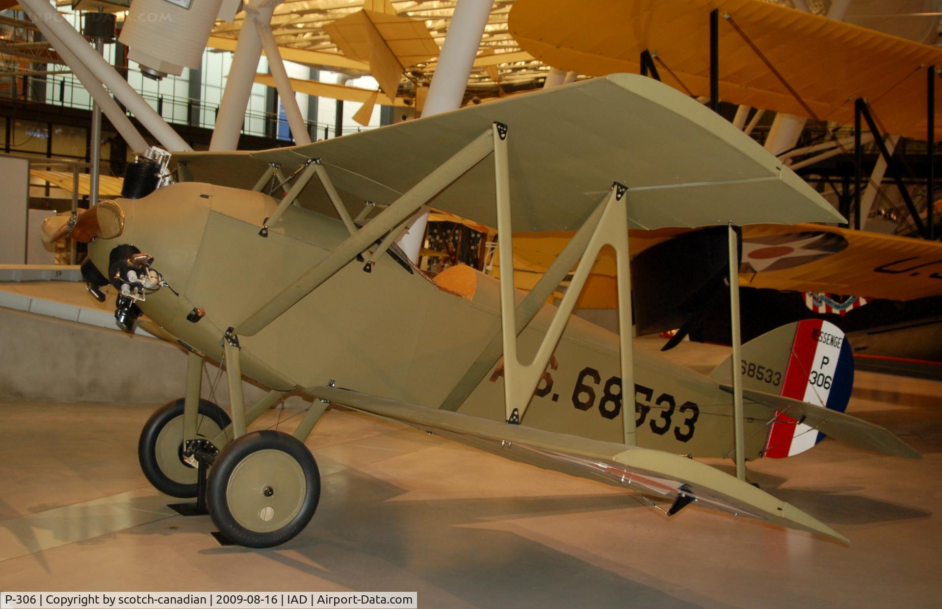 P-306, Verville-Sperry M-1 Messenger C/N A.S. 68533, Verville-Sperry M-1 Messenger at the Steven F. Udvar-Hazy Center, Smithsonian National Air and Space Museum, Chantilly, VA