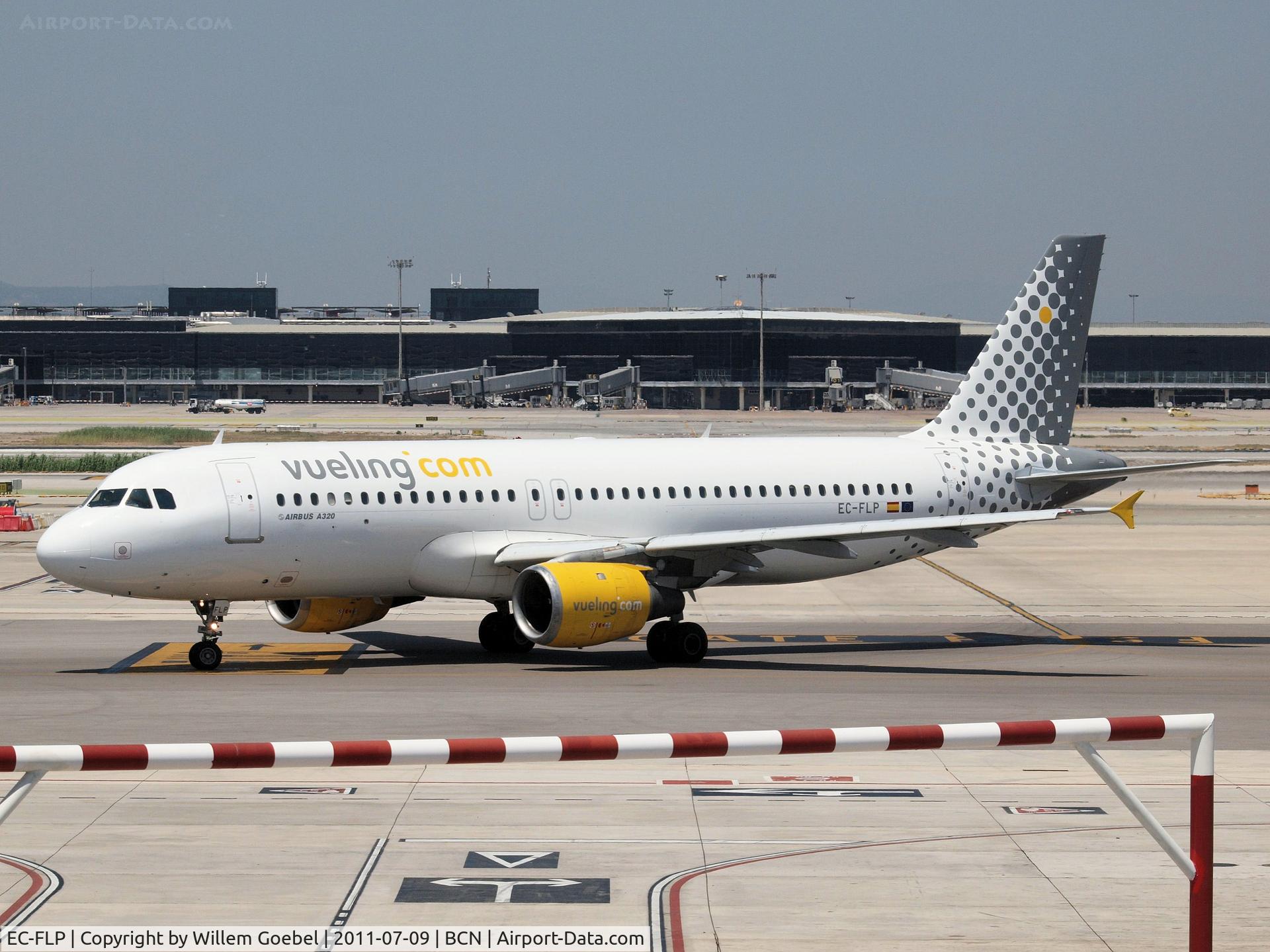 EC-FLP, 1991 Airbus A320-211 C/N 266, Arrival on Barcelona Airport
