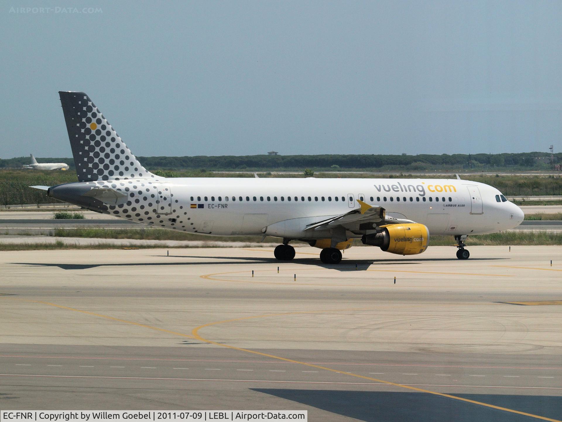 EC-FNR, 1992 Airbus A320-211 C/N 323, Prepare for take off from Barcelona Airport