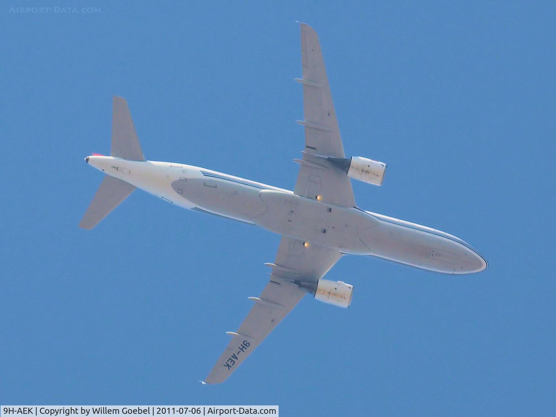 9H-AEK, 2004 Airbus A320-211 C/N 2291, Seen above Rome