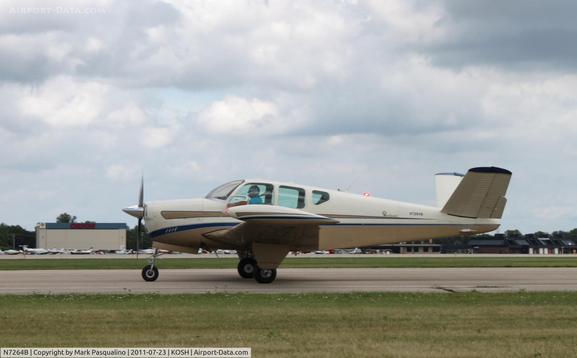 N7264B, 1958 Beech J35 Bonanza C/N D-5613, Beech J35