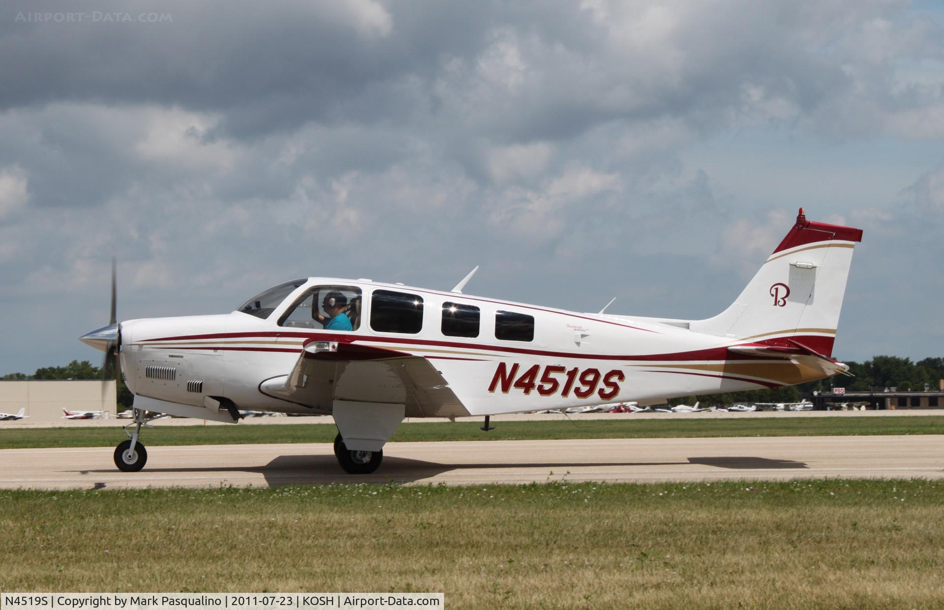 N4519S, 1975 Beech A36 Bonanza 36 C/N E-719, Beech A36
