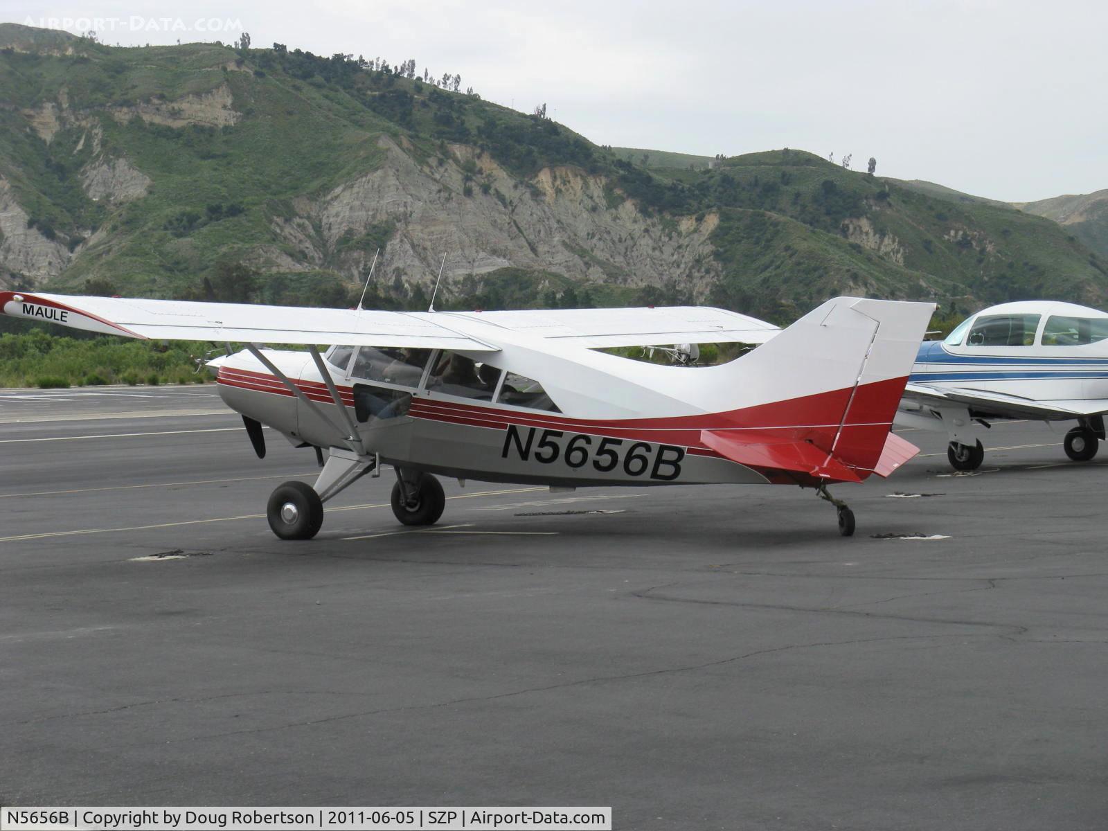 N5656B, 1983 Maule M-7-235 Super Rocket C/N 4002C, 1983 Maule M-7-235 SUPER ROCKET, Lycoming O-540-W1A5 235 Hp, at transient parking
