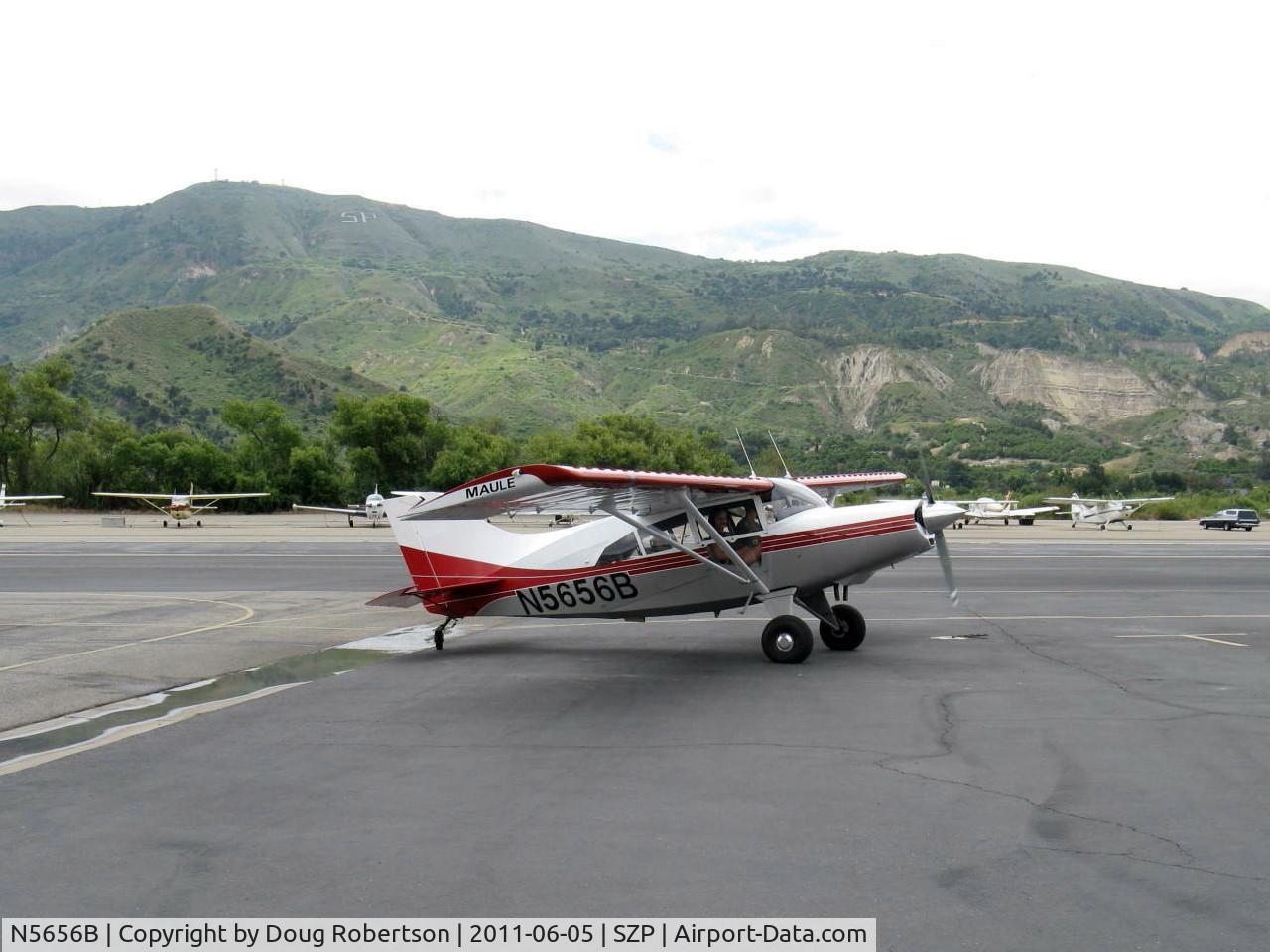 N5656B, 1983 Maule M-7-235 Super Rocket C/N 4002C, 1983 Maule M-7-235 SUPER ROCKET, Lycoming O-540-W1A5 235 Hp, Micro vortex generators, taxi off Rwy 22