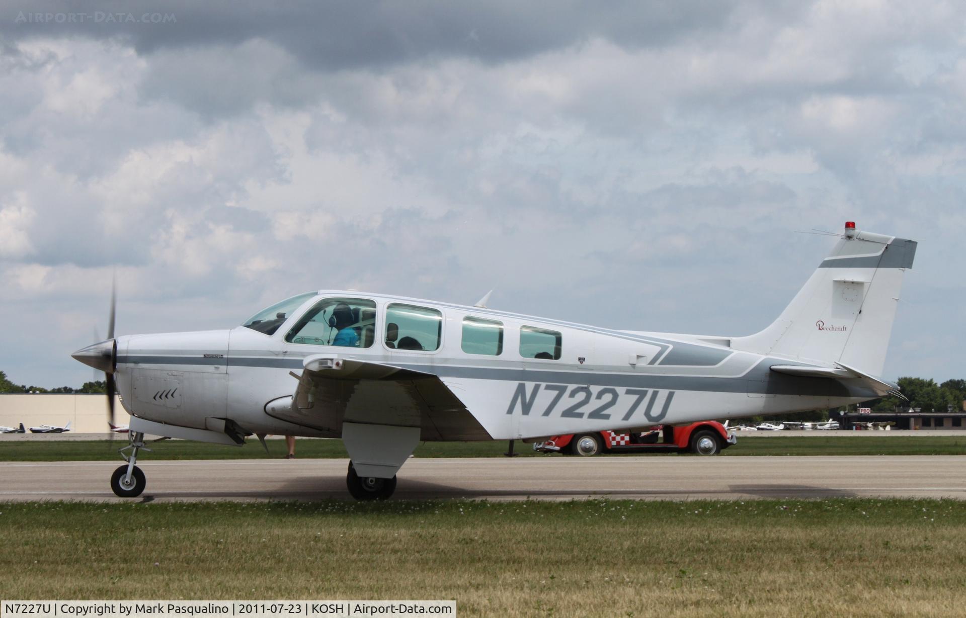 N7227U, 1985 Beech A36 Bonanza 36 C/N E-2231, Beech A36