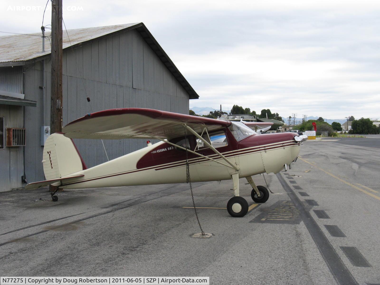 N77275, 1946 Cessna 140 C/N 11488, 1946 Cessna 140, Continental C85 85 Hp