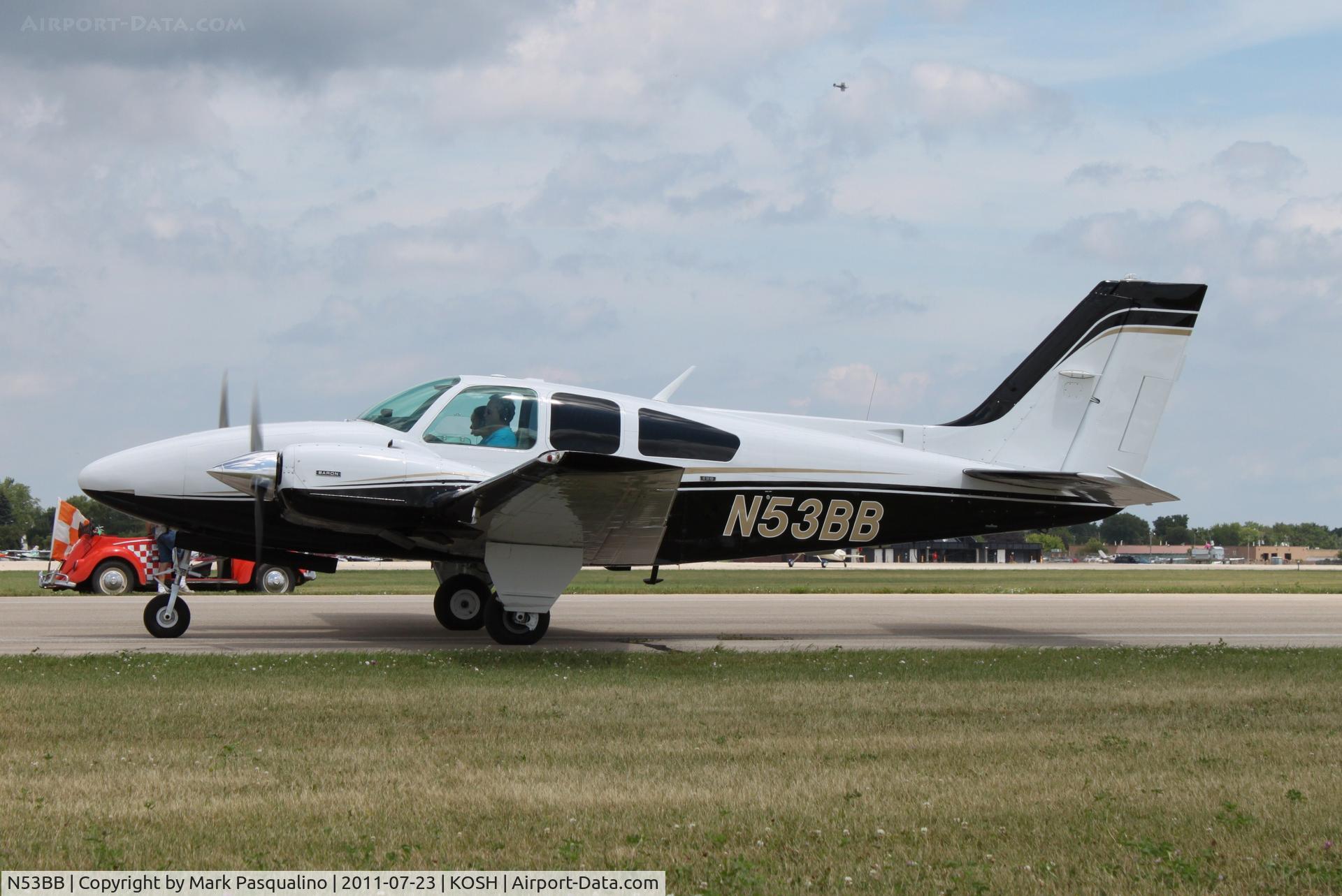 N53BB, 1972 Beech E-55 Baron C/N TE-866, Beech E55