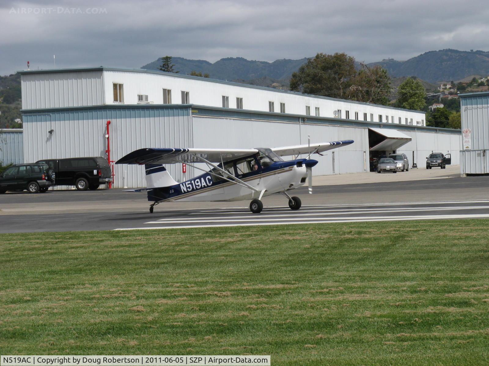 N519AC, 2000 American Champion 7GCBC C/N 1295-2000, 2000 American Champion 7GCBC EXPLORER, Lycoming O-320 150 Hp, taking the active