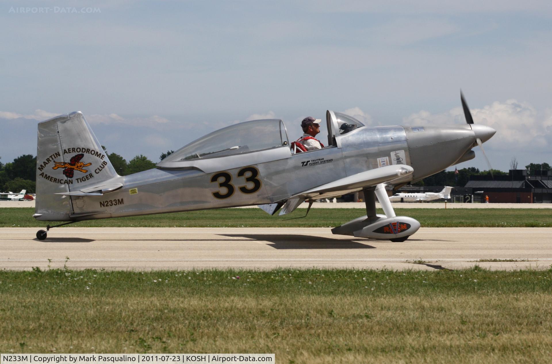 N233M, 1999 Vans RV-8 C/N M1, Vans RV-8