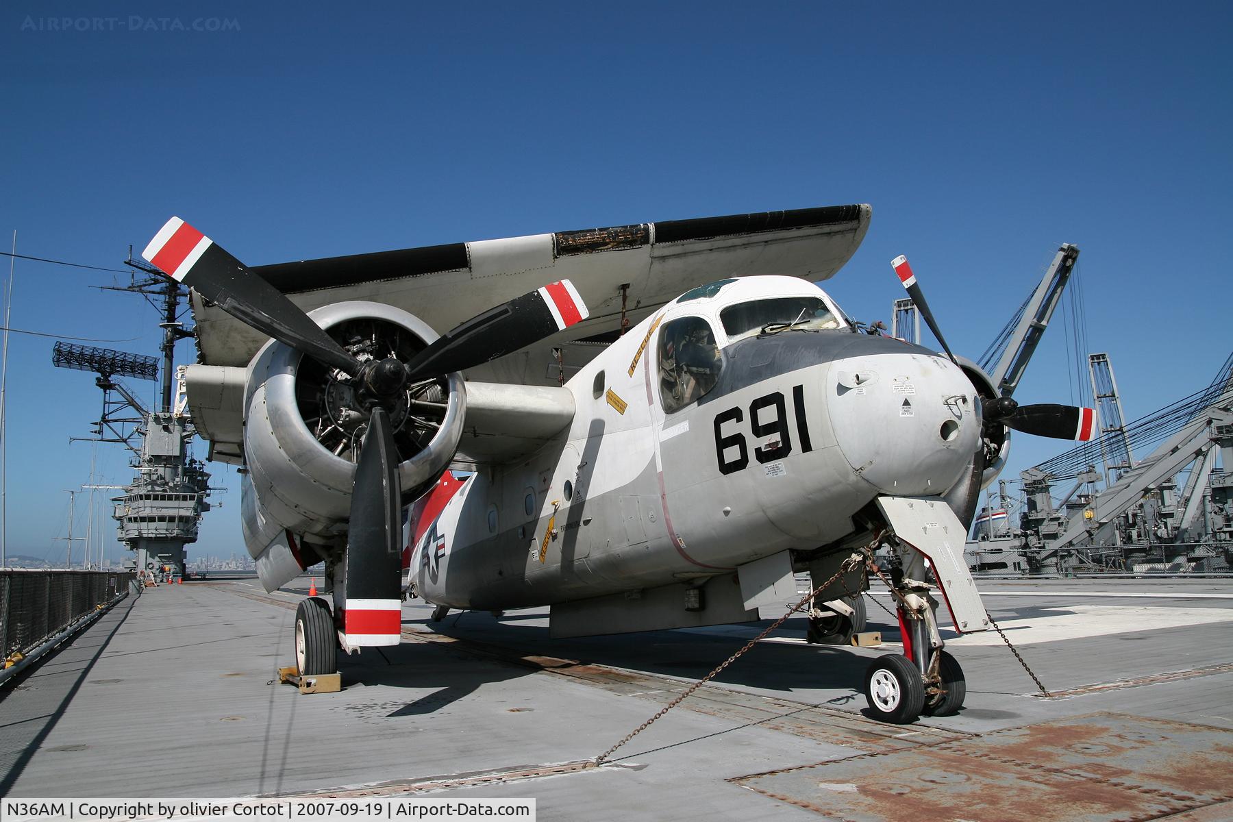 N36AM, Grumman US-2B Tracker (G89) C/N 600, USS Hornet museum