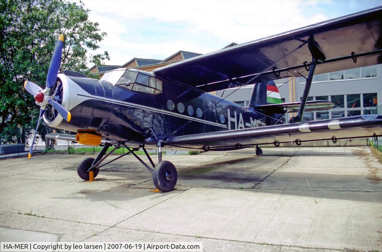 HA-MER, Antonov An-2R C/N 1G194-27, HA-MER , Wernigerode Museum fuer Luftfart und technik now in new fresh paint 18.6.07
