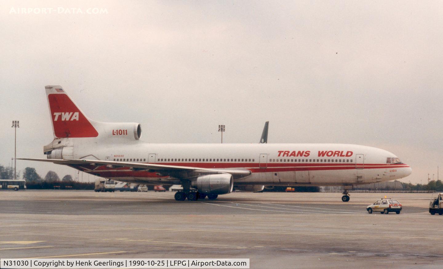 N31030, 1975 Lockheed L-1011-385-1-15 TriStar 100 C/N 193B-1111, TWA - Trans World