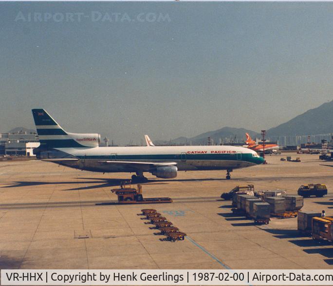 VR-HHX, 1973 Lockheed L-1011-385-1 TriStar 1 C/N 193A-1054, Cathay Pacific at Kai Tak Airport