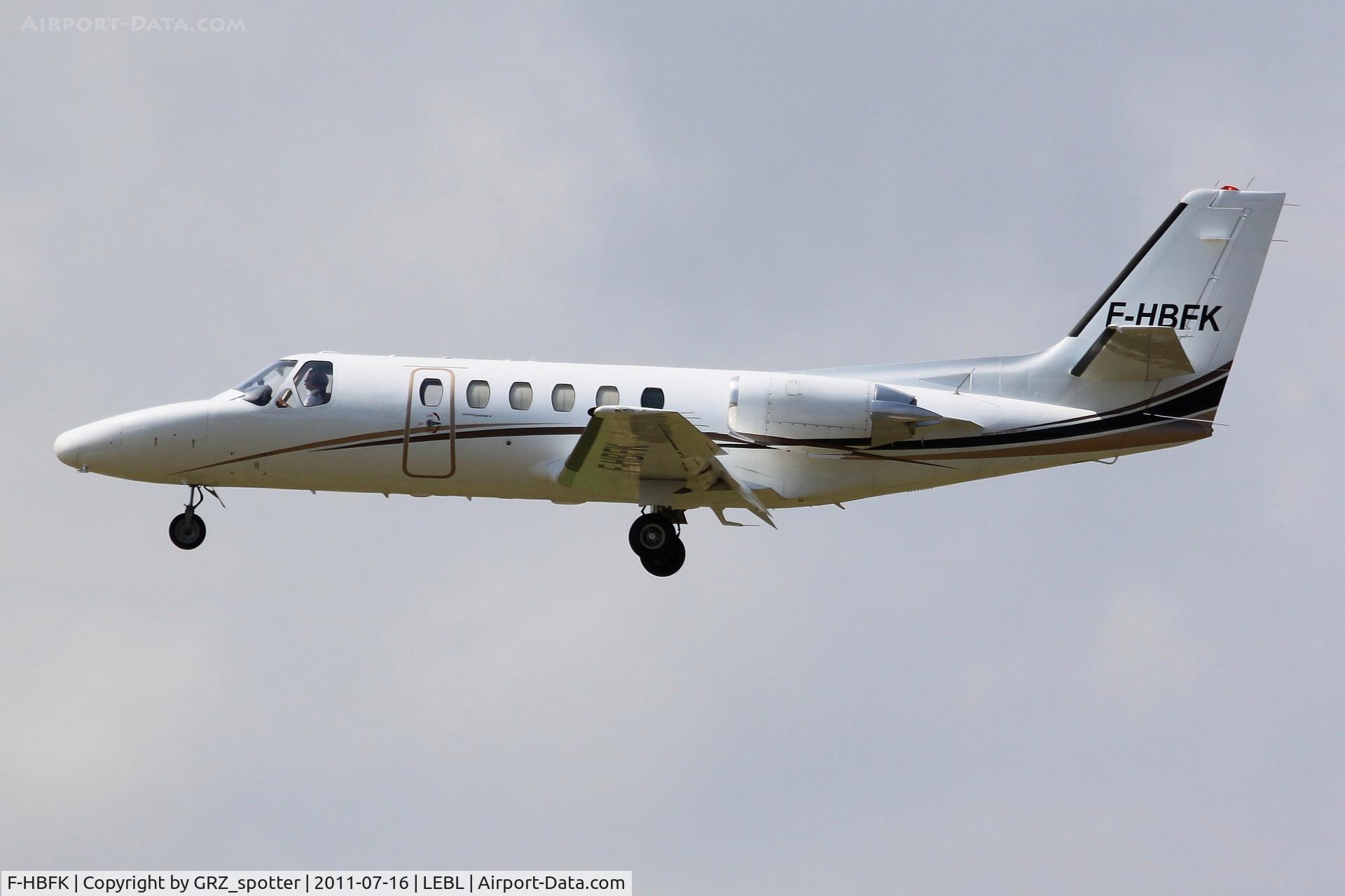 F-HBFK, Cessna 550 Citation II C/N 550-0625, ......