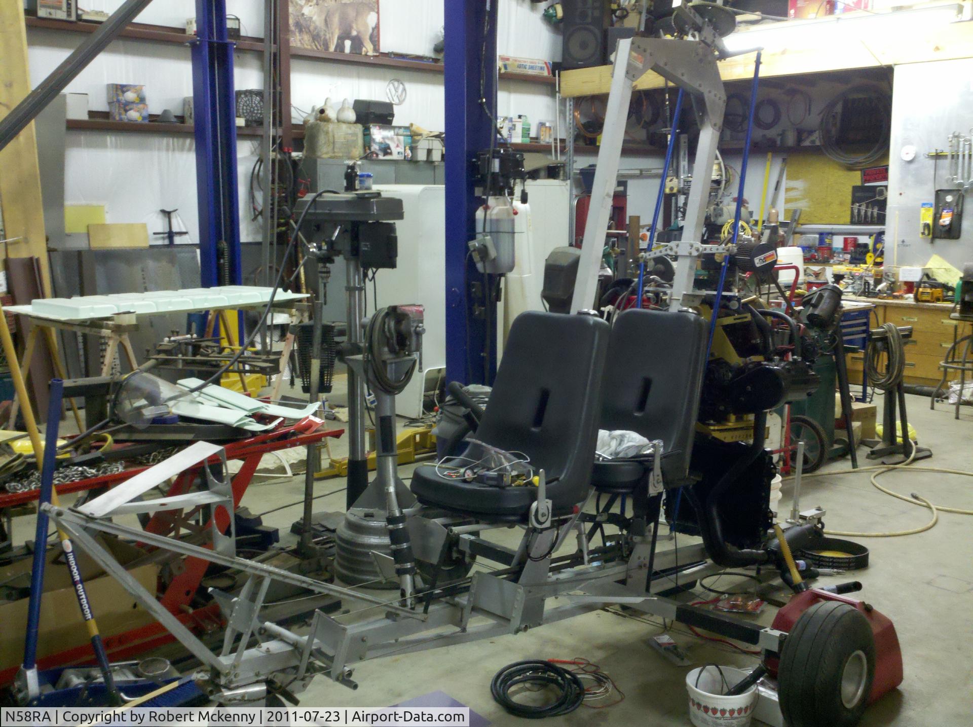 N58RA, Indiana Rotorcraft Assoc Inc Parsons BP2 C/N IRA002, The motor is now a subaru EA82. And a tall tail will be installed next.