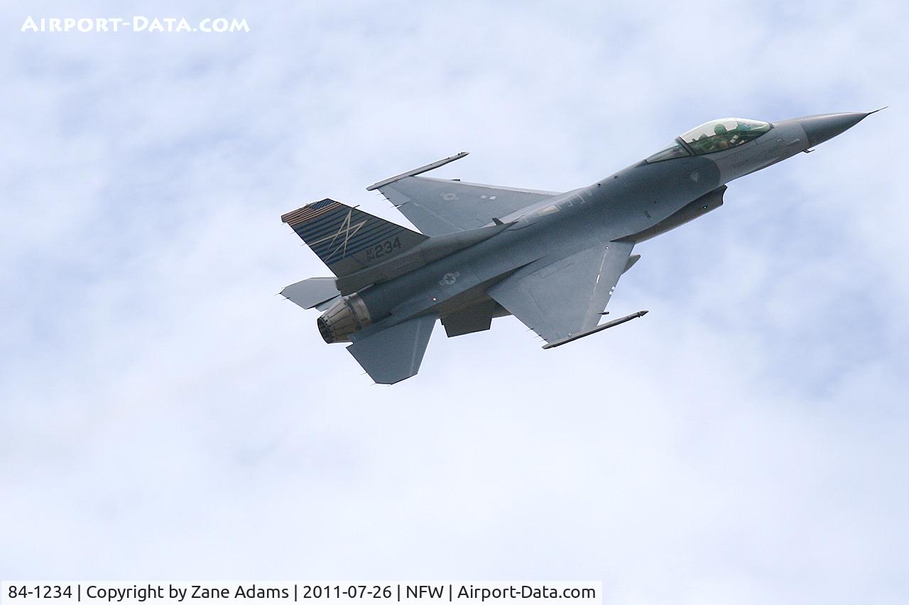 84-1234, 1984 General Dynamics F-16C Fighting Falcon C/N 5C-71, Departing NASJRB Fort Worth