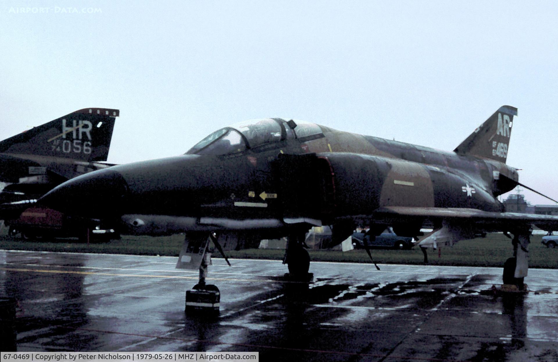 67-0469, 1967 McDonnell Douglas RF-4C Phantom II C/N 3308, RF-4C Phantom of 1st Tactical Reconnaissance Squadron/10th Tactical Reconnaissance Wing at RAF Alconbury on display at the 1979 RAF Mildenhall Air Fete