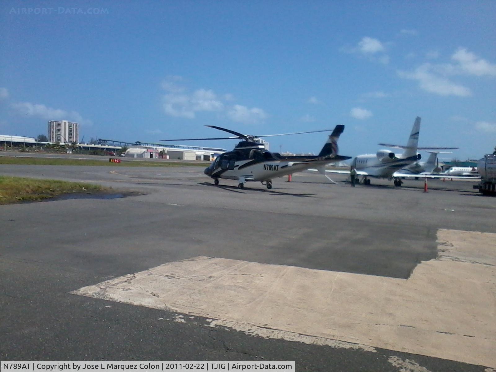 N789AT, Agusta A-109S C/N 22106, Parking in Millionair
