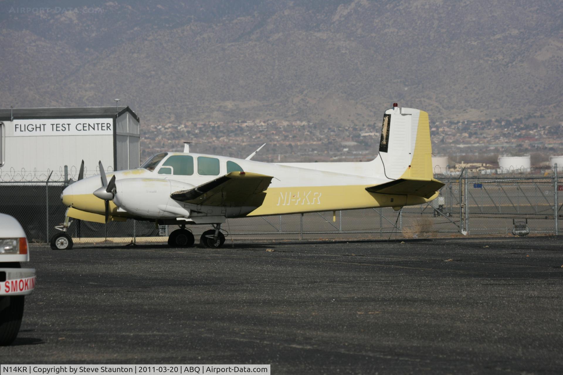N14KR, 1959 Beech G50 C/N GH-115, Taken at Alburquerque International Sunport Airport, New Mexico in March 2011 whilst on an Aeroprint Aviation tour