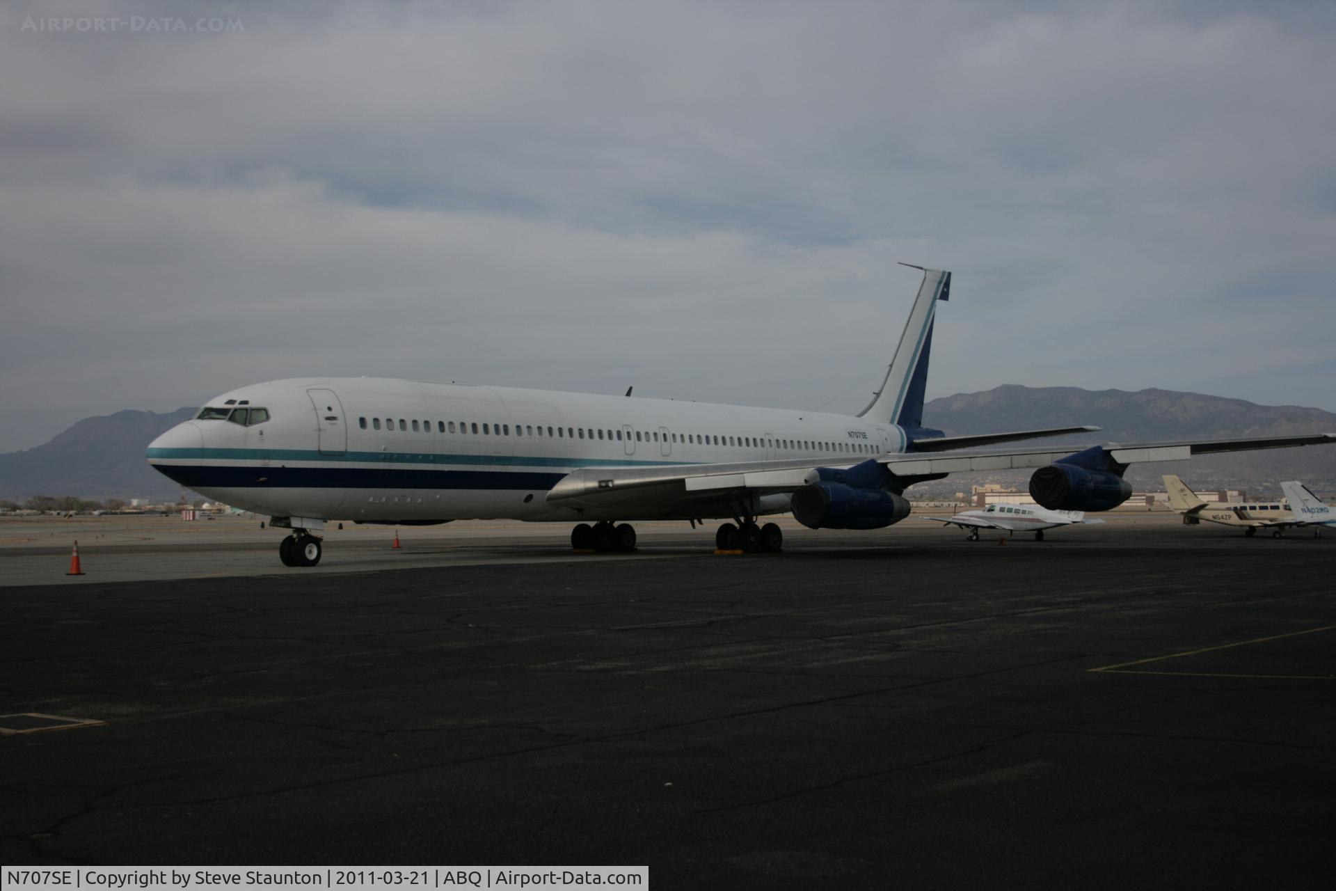 N707SE, 1967 Boeing 707-328C C/N 19522, Taken at Alburquerque International Sunport Airport, New Mexico in March 2011 whilst on an Aeroprint Aviation tour