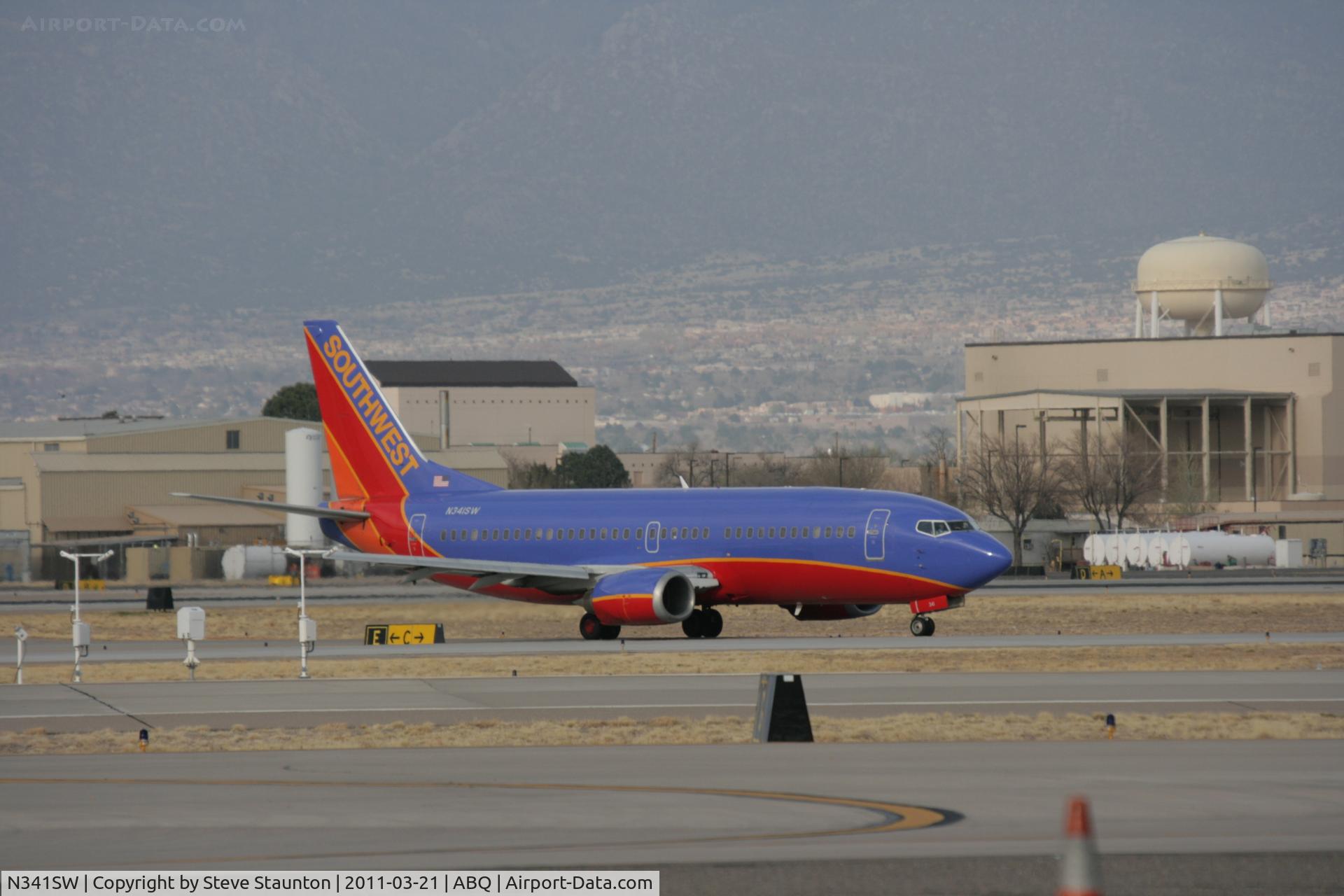 N341SW, 1988 Boeing 737-3H4 C/N 24091, Taken at Alburquerque International Sunport Airport, New Mexico in March 2011 whilst on an Aeroprint Aviation tour