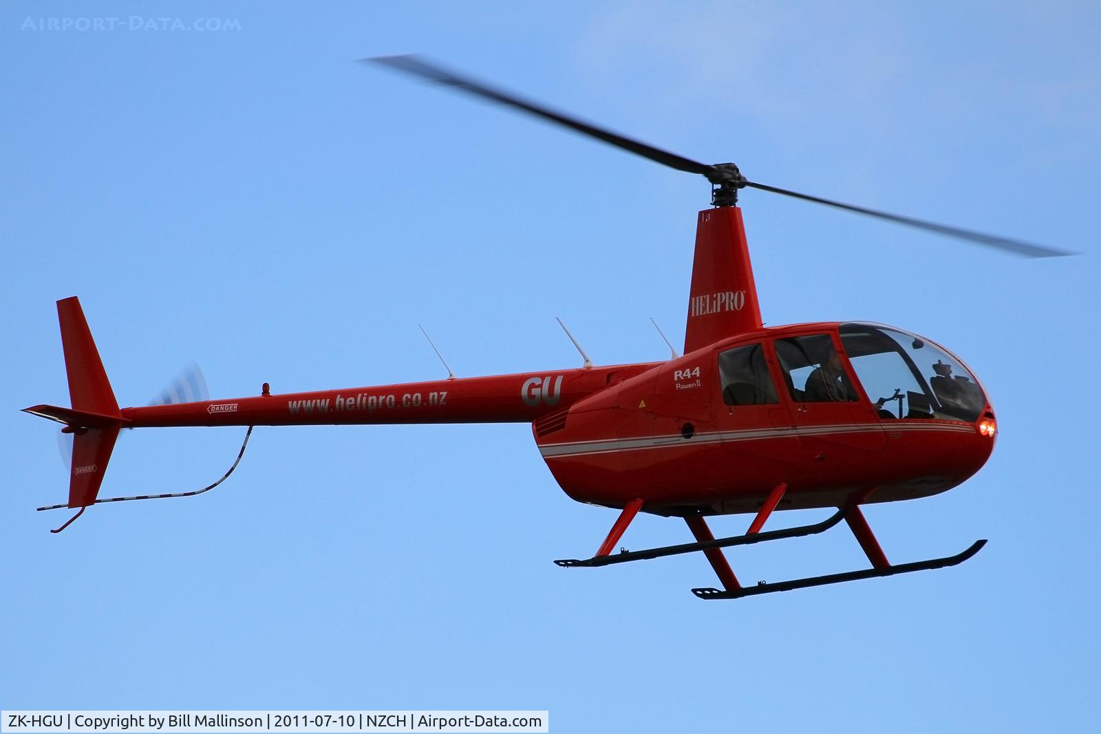 ZK-HGU, Robinson R44  Raven II C/N 11259, coming in to the heliport