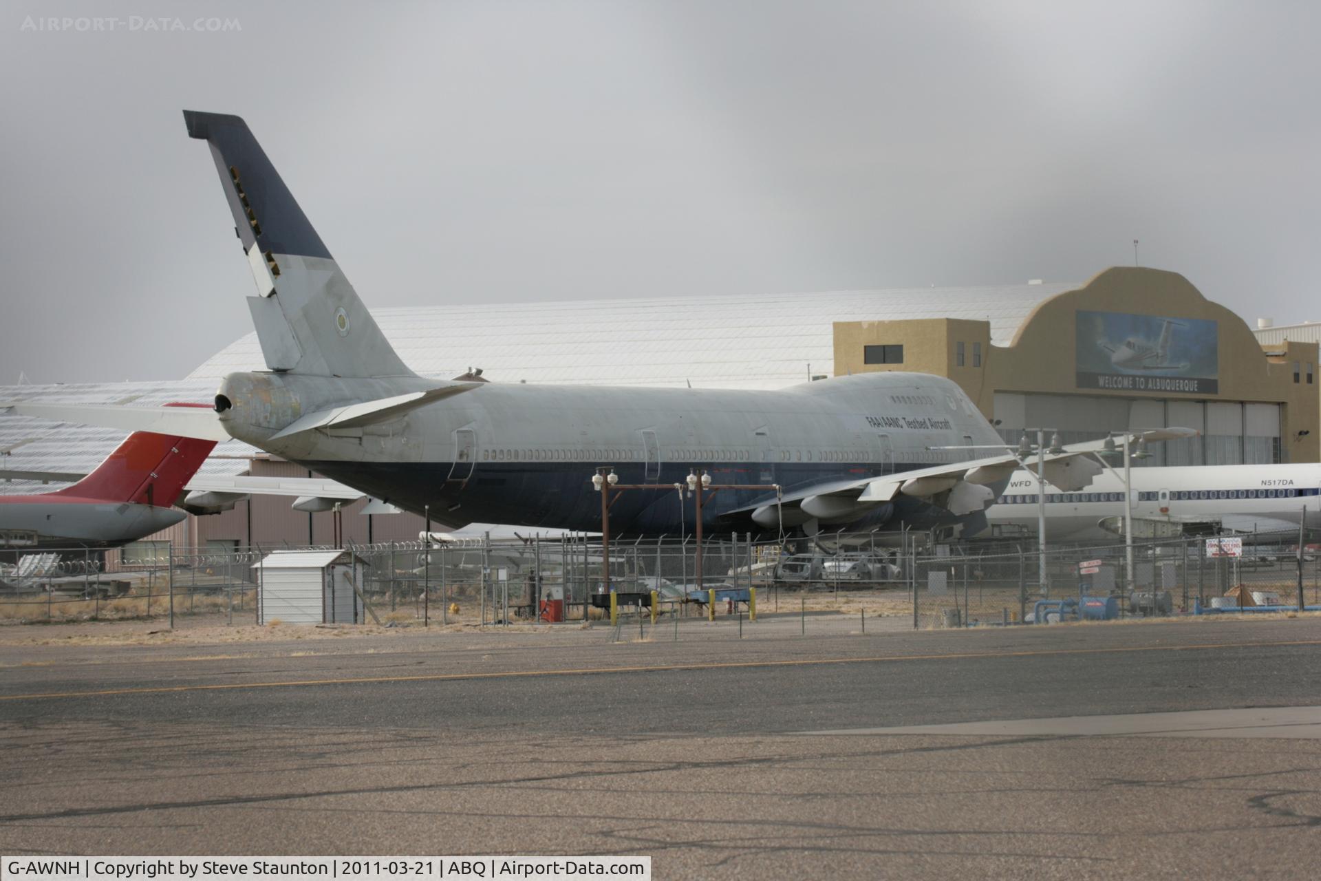 G-AWNH, 1971 Boeing 747-136 C/N 20270, Taken at Alburquerque International Sunport Airport, New Mexico in March 2011 whilst on an Aeroprint Aviation tour