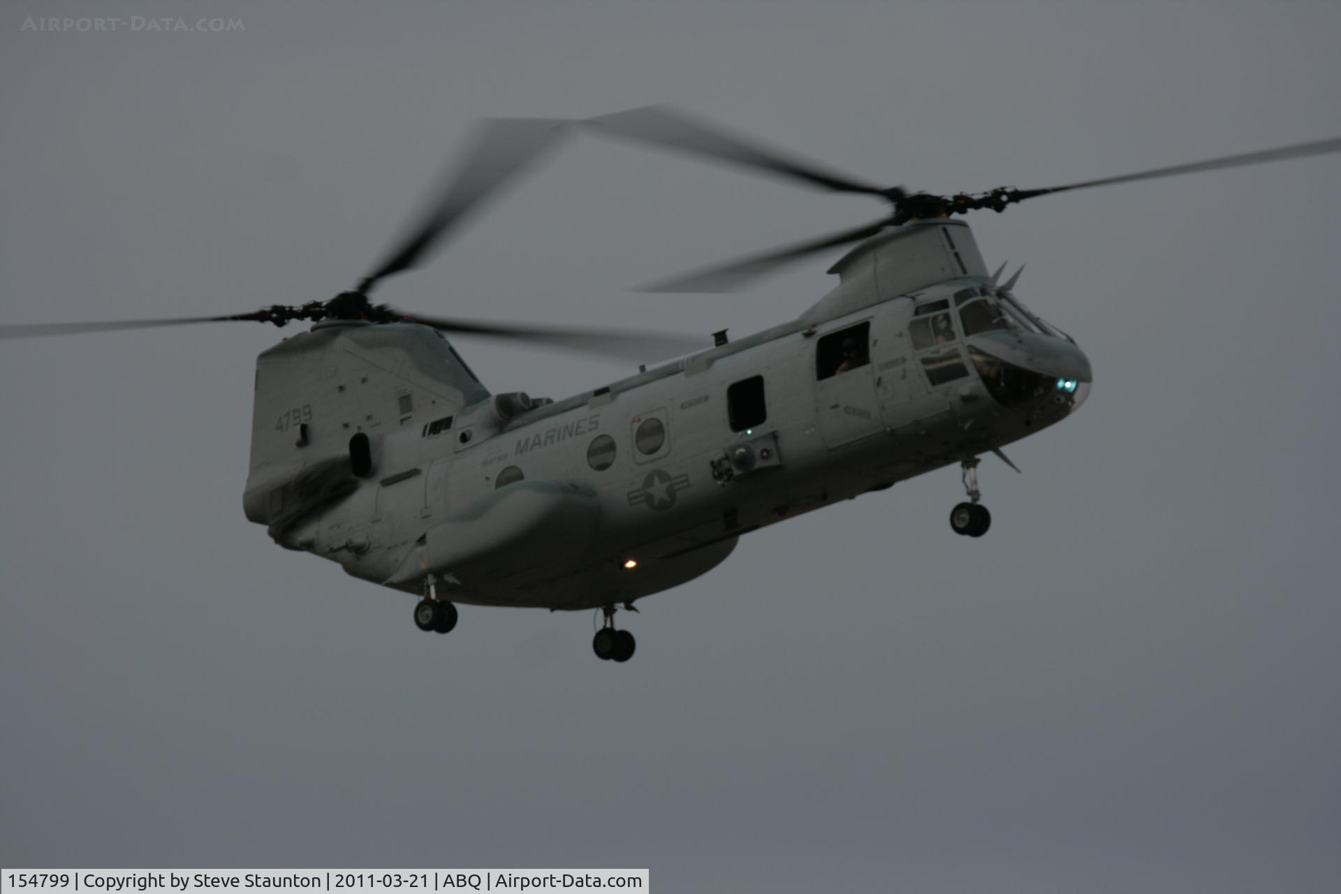 154799, Boeing Vertol CH-46F Sea Knight C/N 2412, Taken at Alburquerque International Sunport Airport, New Mexico in March 2011 whilst on an Aeroprint Aviation tour