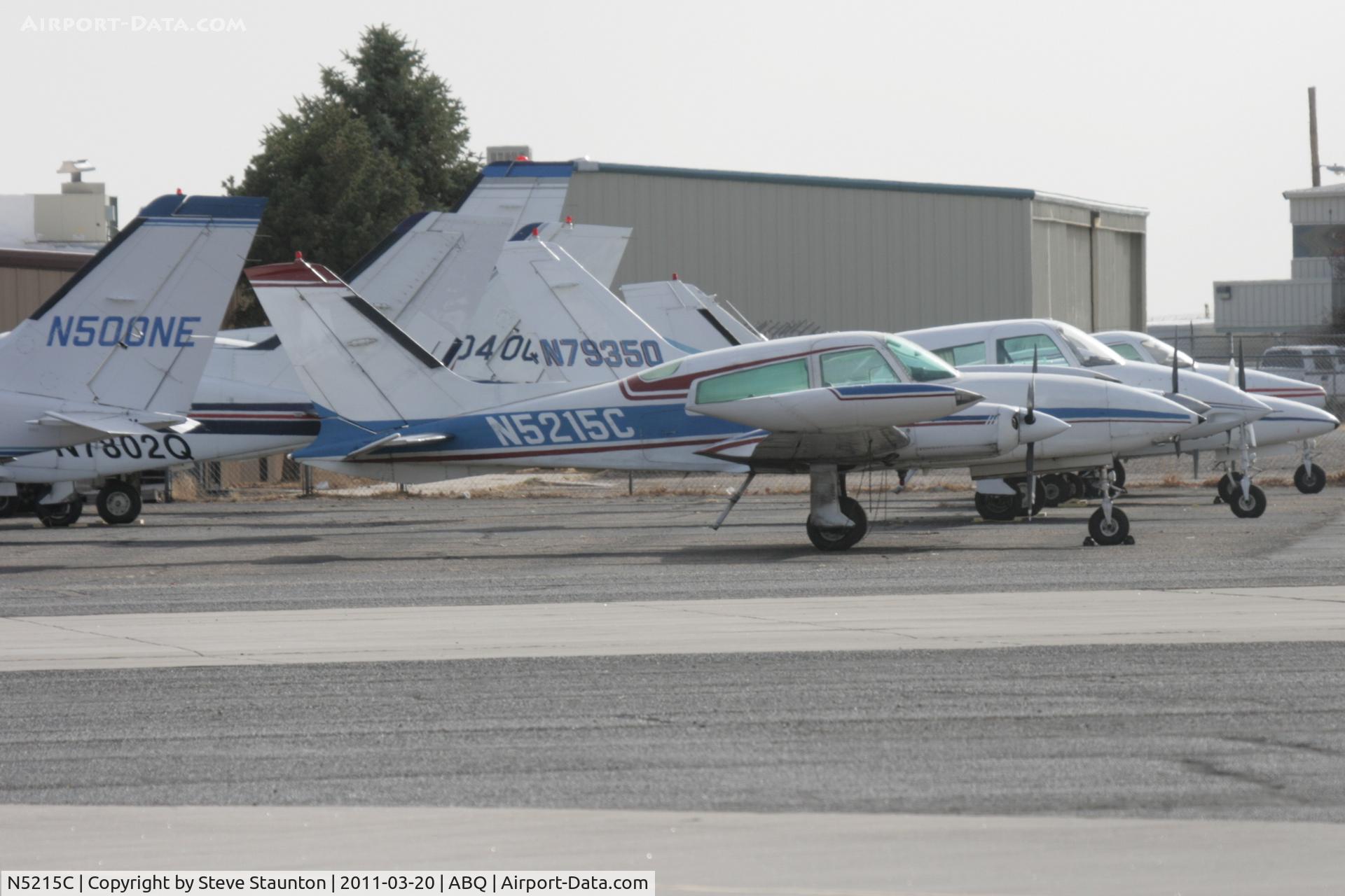 N5215C, 1978 Cessna 310R C/N 310R1515, Taken at Alburquerque International Sunport Airport, New Mexico in March 2011 whilst on an Aeroprint Aviation tour