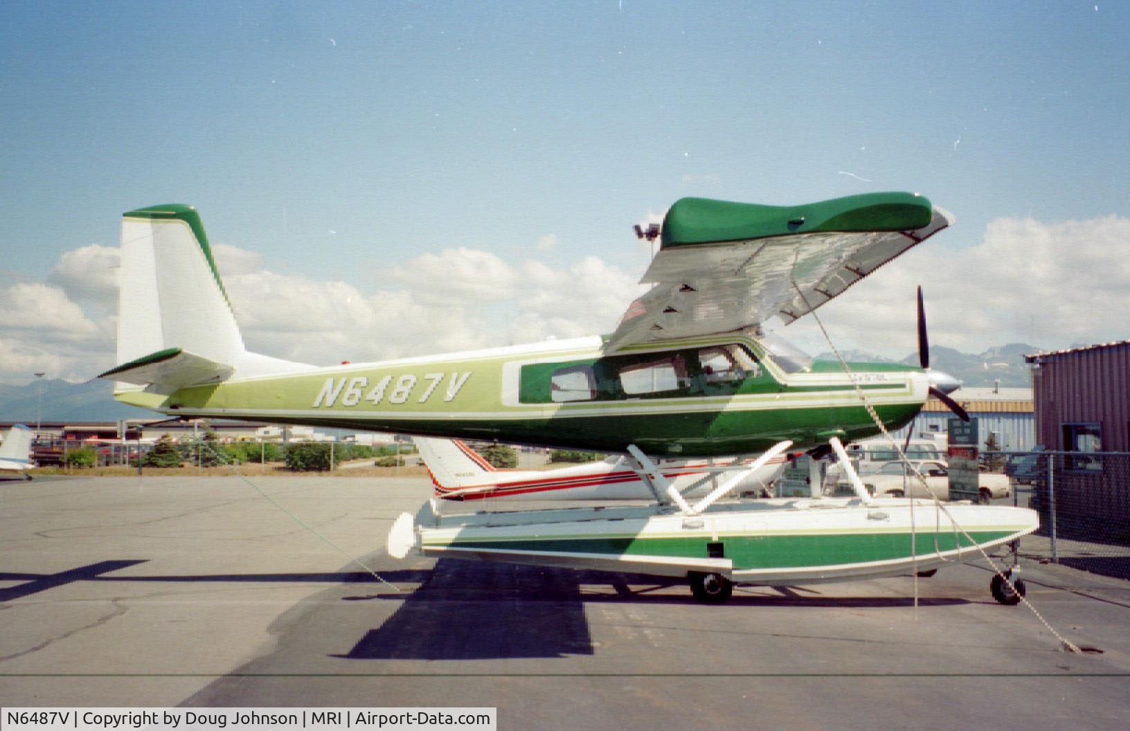 N6487V, 1973 Helio H-295-1400 Super Courier C/N 1453, 1984 H-700/800 style wingtips on 1973  H-295 c/n 1453	based Homer,  AK