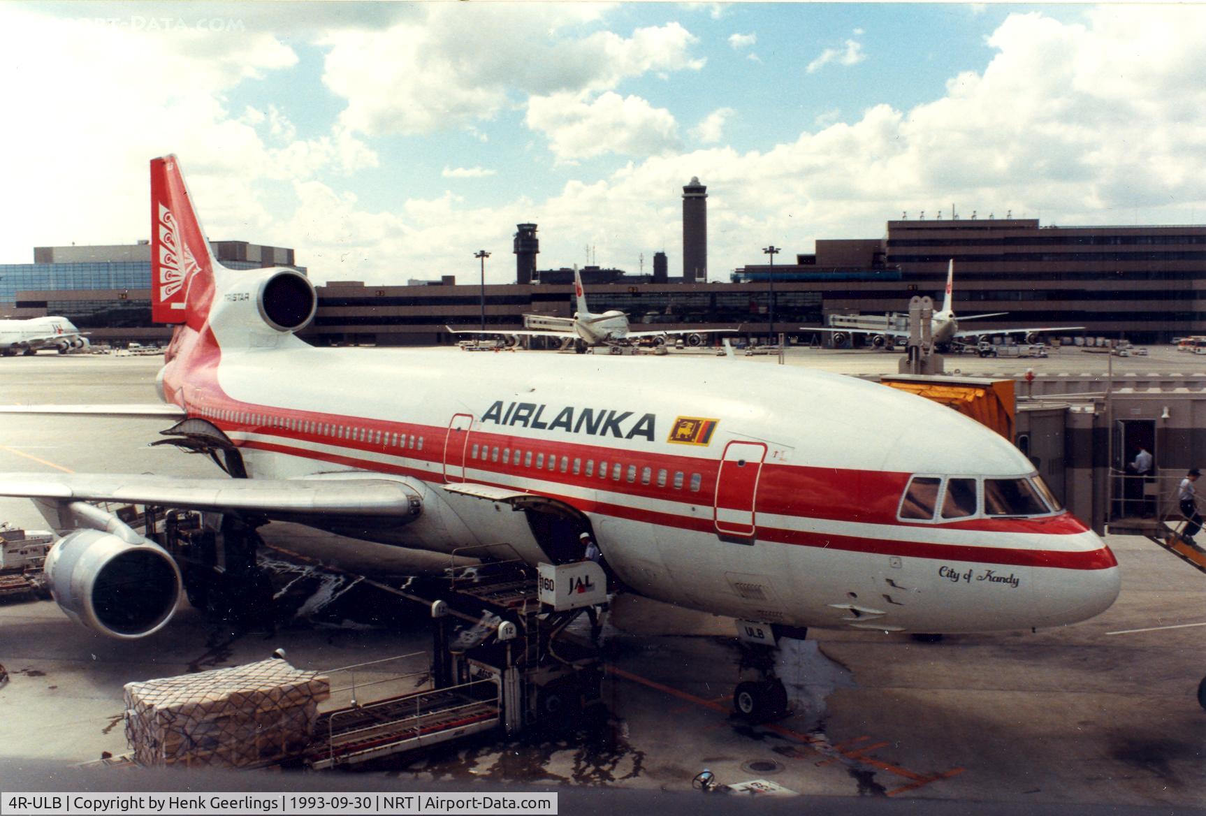 4R-ULB, 1982 Lockheed L-1011 Tristar 500 C/N 293F-1236, Air Lanka