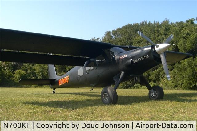 N700KF, 1984 Helio H-700 Courier C/N H-10, 1984 H-700  c/n H-10	based in LA was N40552, then N700AZ now Painted Black