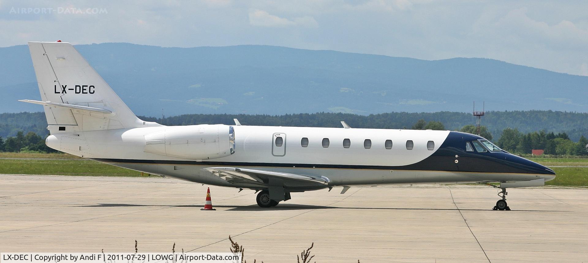 LX-DEC, 2008 Cessna 680 Citation Sovereign C/N 680-0253, J C Decaux Cessna 680 Citation Sovereign