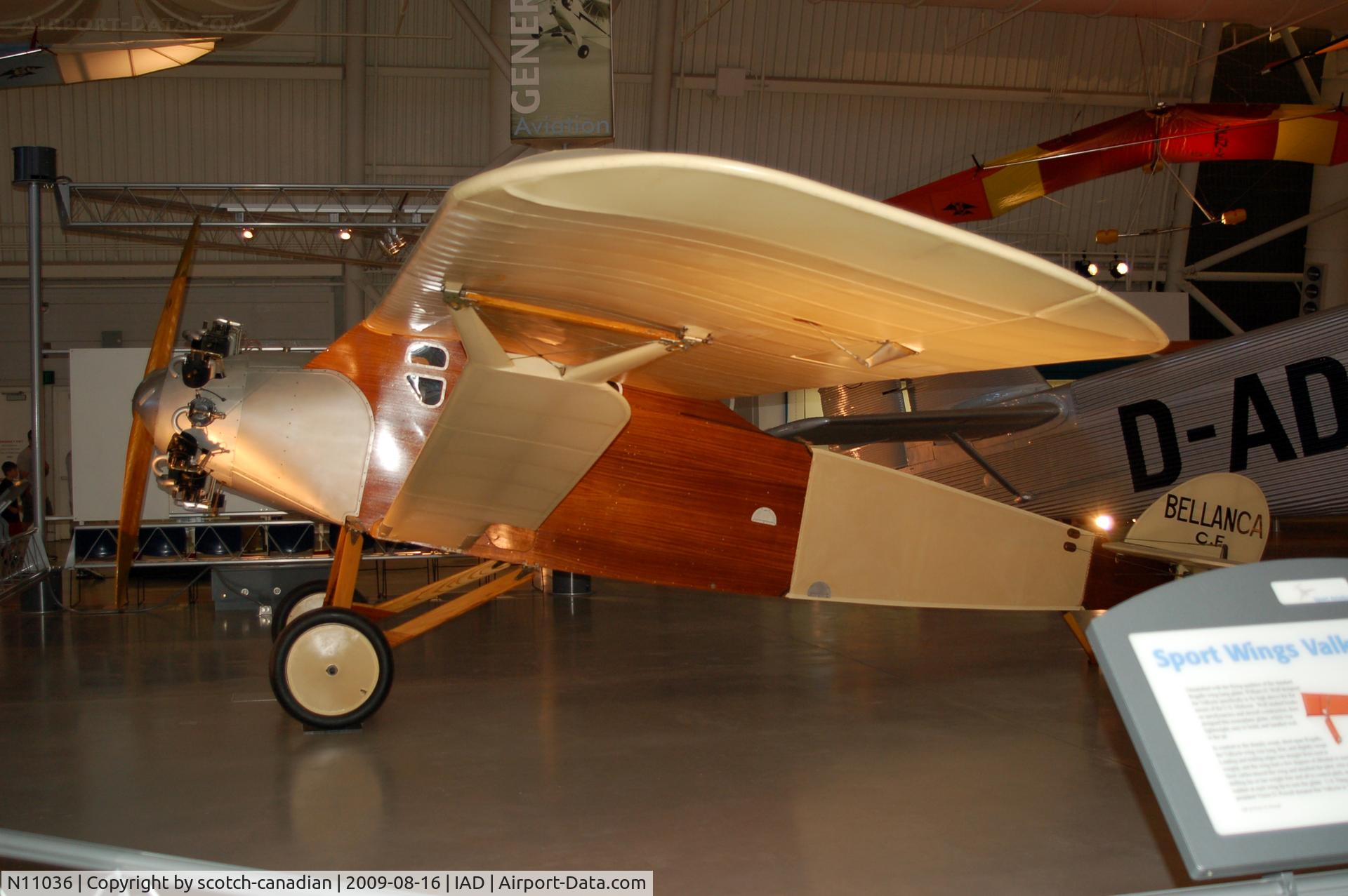 NR11036, Bellanca C.F., Bellanca C.F. at the Steven F. Udvar-Hazy Center, Smithsonian National Air and Space Museum, Chantilly, VA