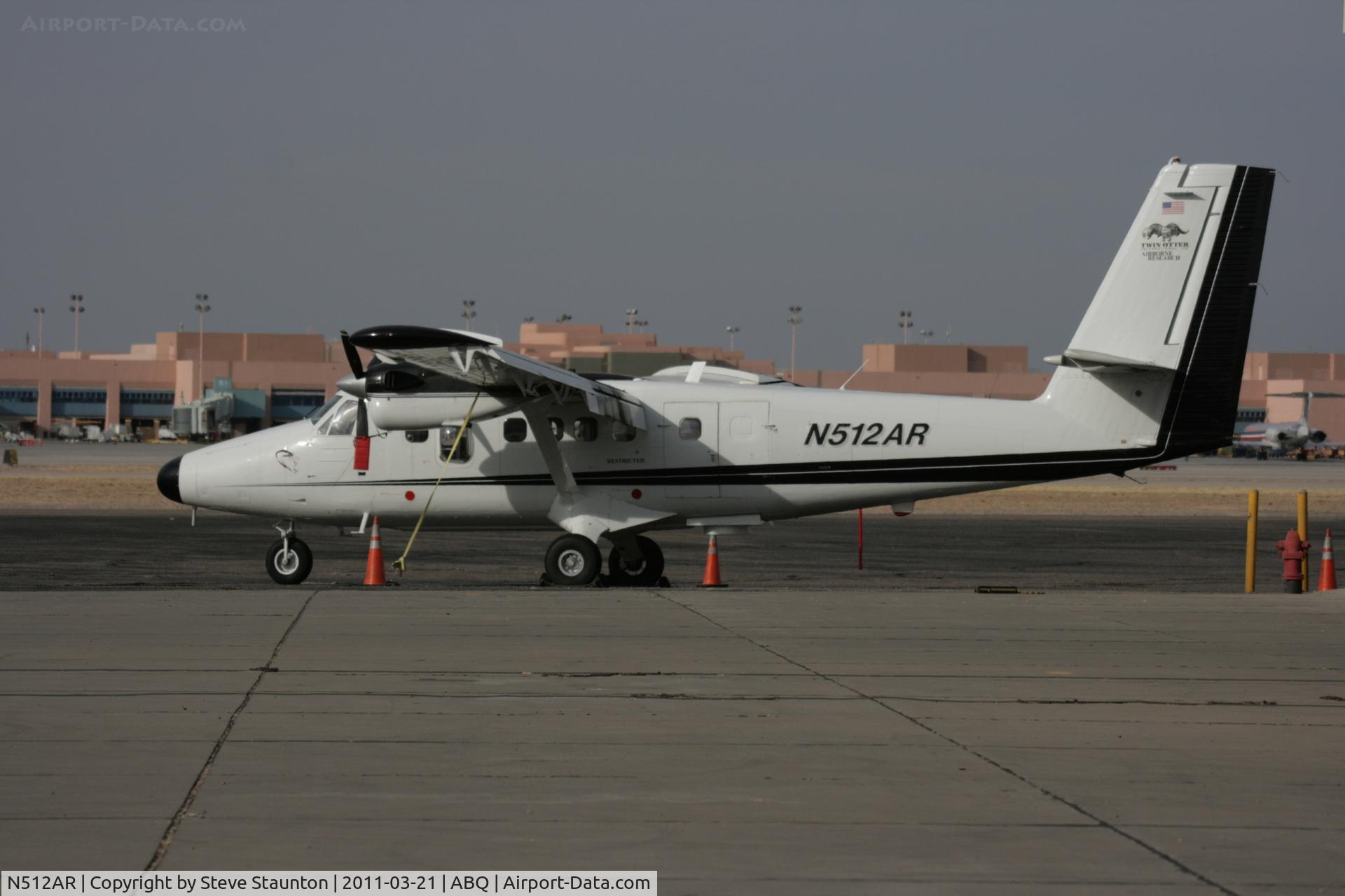N512AR, 1967 De Havilland Canada DHC-6-200 C/N 59, Taken at Alburquerque International Sunport Airport, New Mexico in March 2011 whilst on an Aeroprint Aviation tour