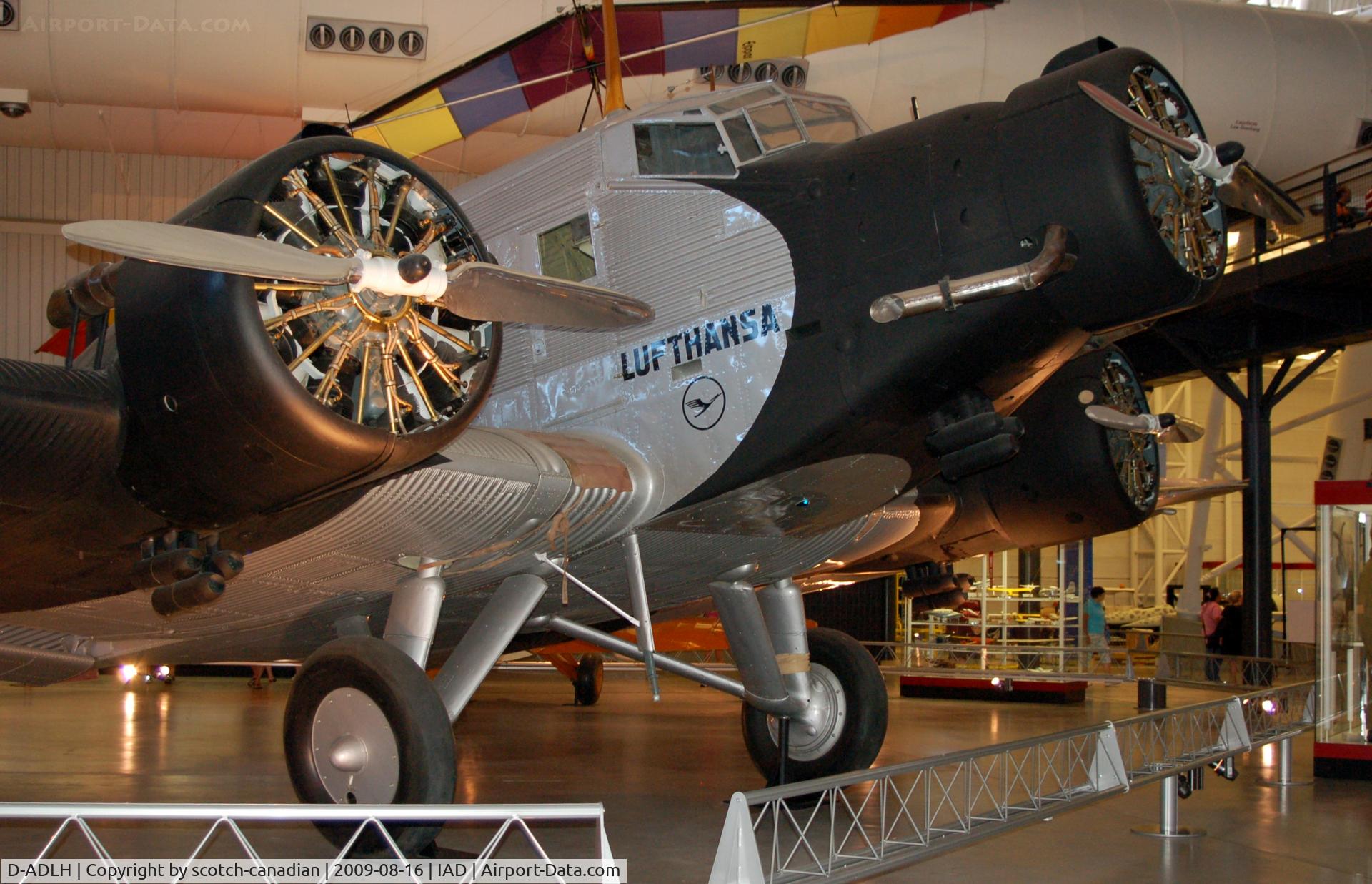 D-ADLH, Junkers (CASA) 352L (Ju-52) C/N 146, Junkers Ju52 at the Steven F. Udvar-Hazy Center, Smithsonian National Air and Space Museum, Chantilly, VA