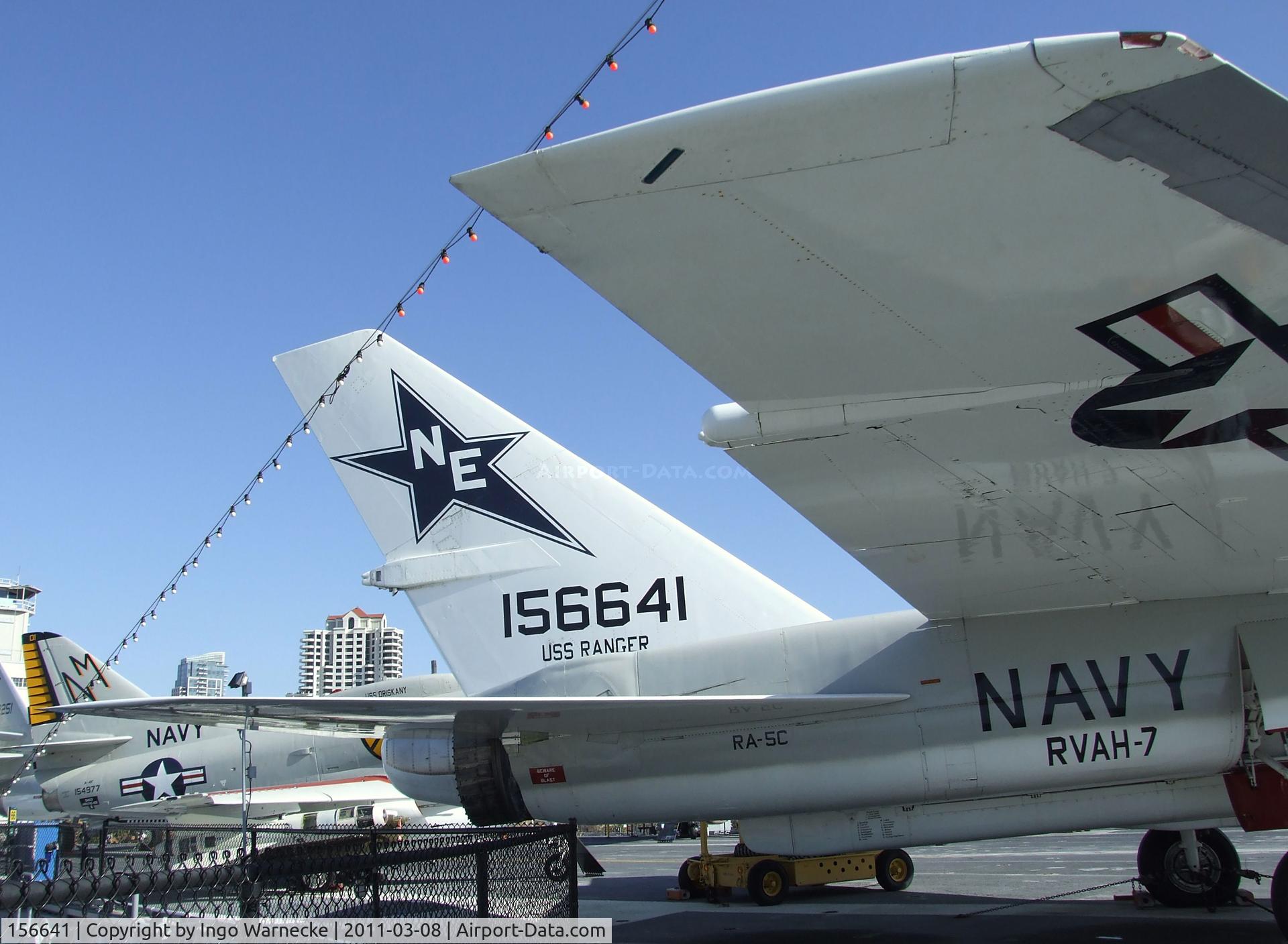 156641, North American RA-5C Vigilante C/N NR316-34, North American RA-5C Vigilante on the flight deck of the USS Midway Museum, San Diego CA