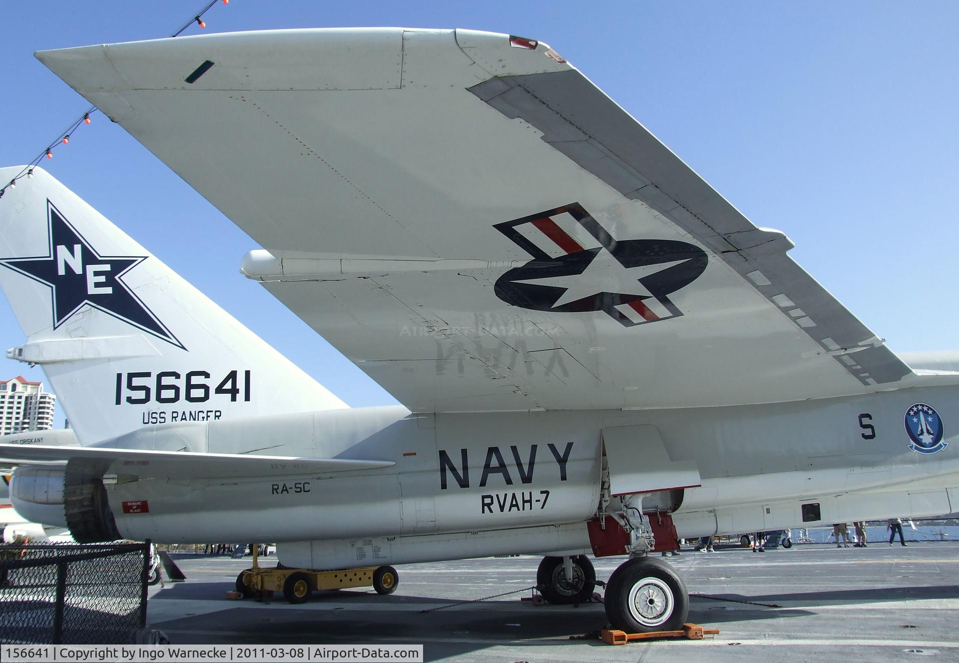 156641, North American RA-5C Vigilante C/N NR316-34, North American RA-5C Vigilante on the flight deck of the USS Midway Museum, San Diego CA