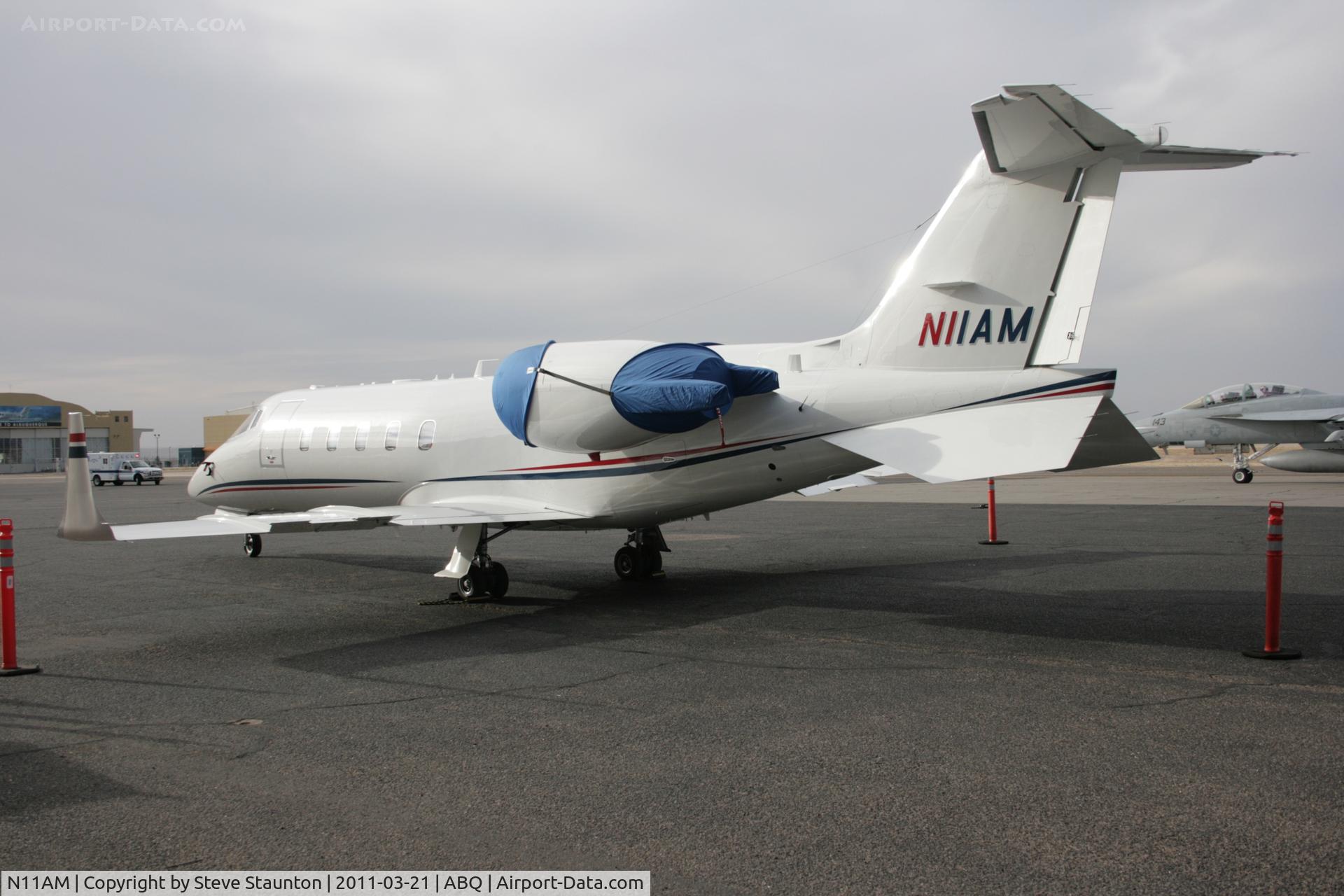 N11AM, 1998 Learjet Inc 60 C/N 60-118, Taken at Alburquerque International Sunport Airport, New Mexico in March 2011 whilst on an Aeroprint Aviation tour