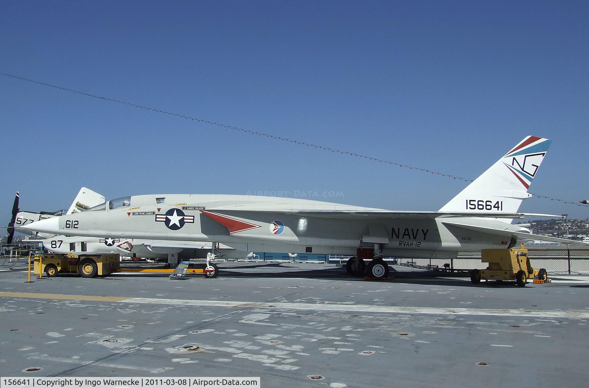 156641, North American RA-5C Vigilante C/N NR316-34, North American RA-5C Vigilante on the flight deck of the USS Midway Museum, San Diego CA