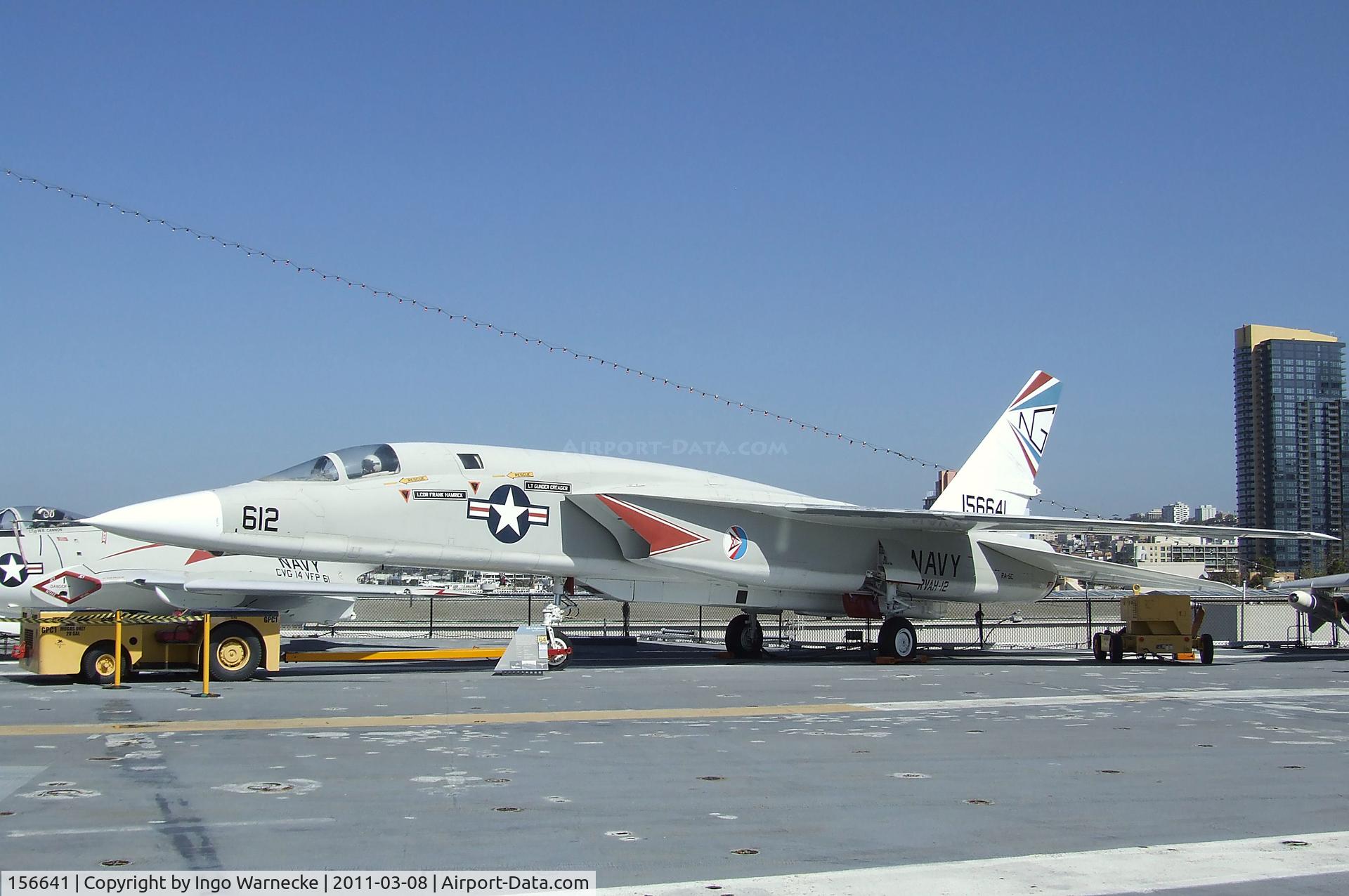 156641, North American RA-5C Vigilante C/N NR316-34, North American RA-5C Vigilante on the flight deck of the USS Midway Museum, San Diego CA