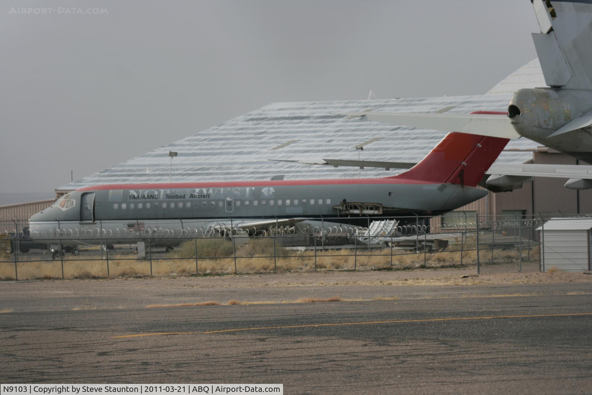 N9103, 1966 Douglas DC-9-14 C/N 45796, Taken at Alburquerque International Sunport Airport, New Mexico in March 2011 whilst on an Aeroprint Aviation tour
