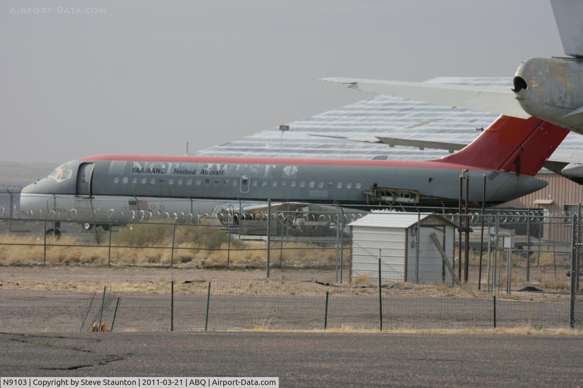 N9103, 1966 Douglas DC-9-14 C/N 45796, Taken at Alburquerque International Sunport Airport, New Mexico in March 2011 whilst on an Aeroprint Aviation tour