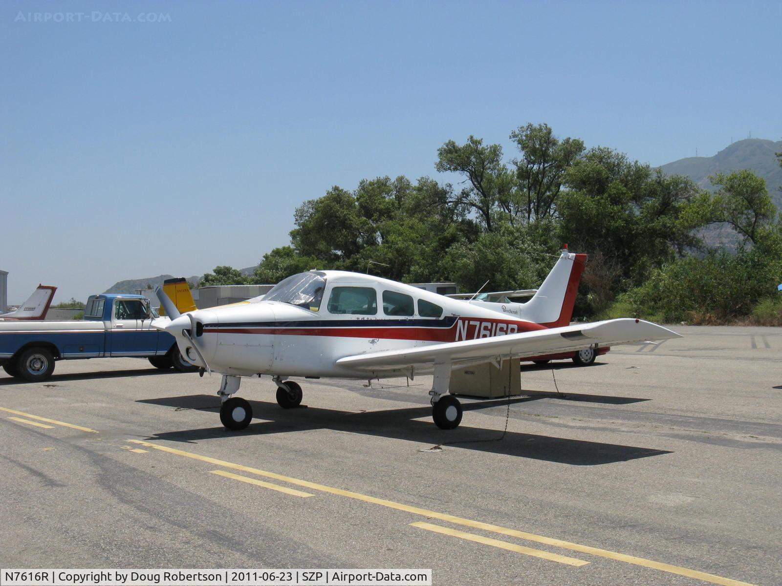 N7616R, 1969 Beech B23 Musketeer C/N M-1239, 1969 Beech B23 MUSKETEER CUSTOM III, Lycoming O&VO-360 180 Hp