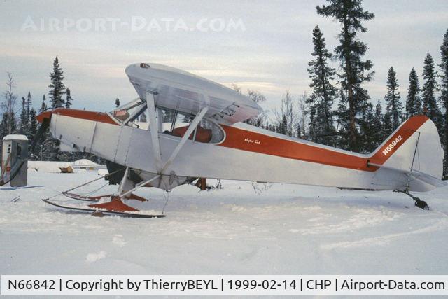 N66842, 1977 Piper PA-18-150 Super Cub C/N 18-7709140, A great moment with the owner: the photo has been taken inside his 
