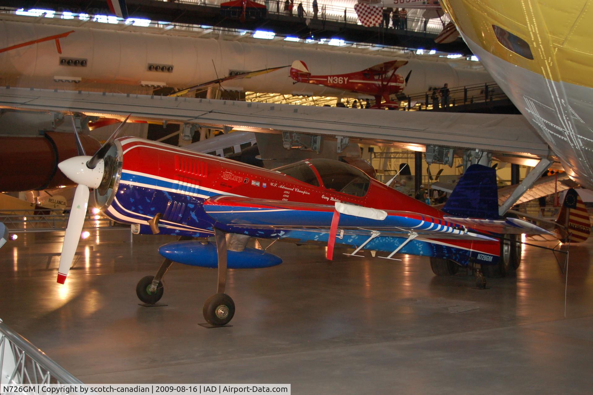N726GM, 1990 Sukhoi SU-26M C/N 02-05, 1990 Sukhoi Su-26M at the Steven F. Udvar-Hazy Center, Smithsonian National Air and Space Museum, Chantilly, VA