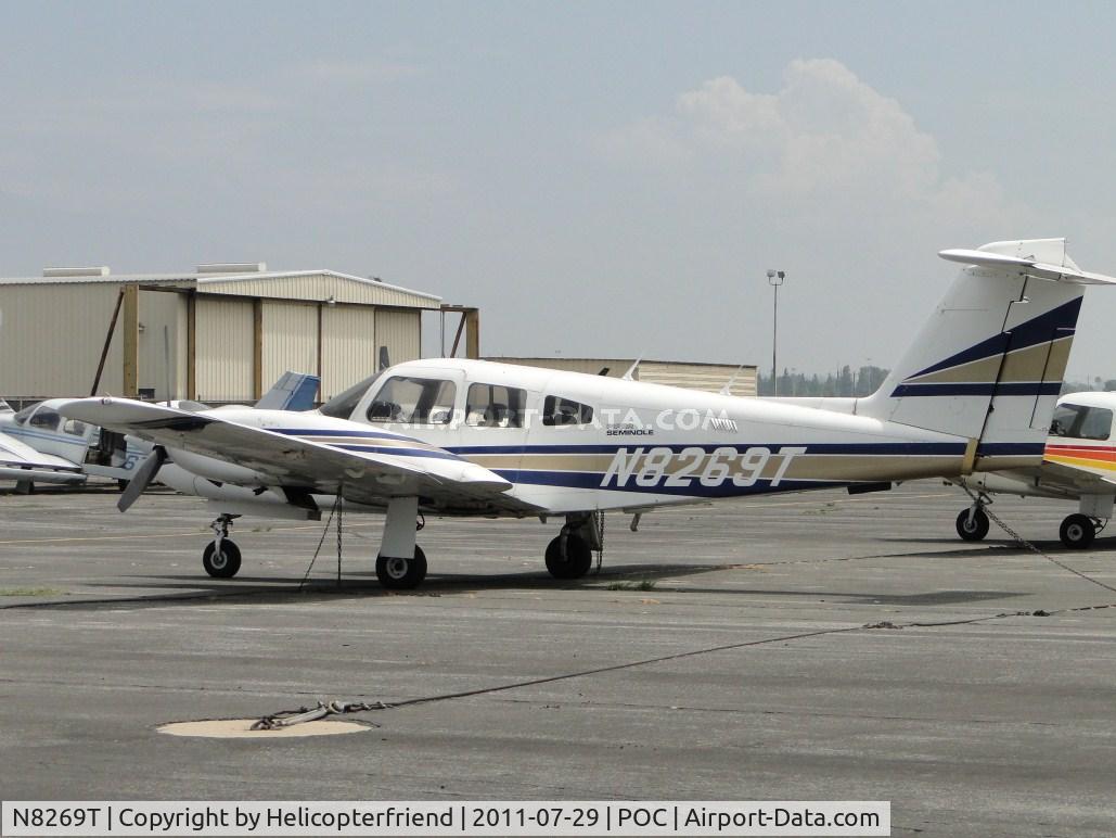 N8269T, 1980 Piper PA-44-180T Turbo Seminole C/N 44-8107022, Parked in the south central area