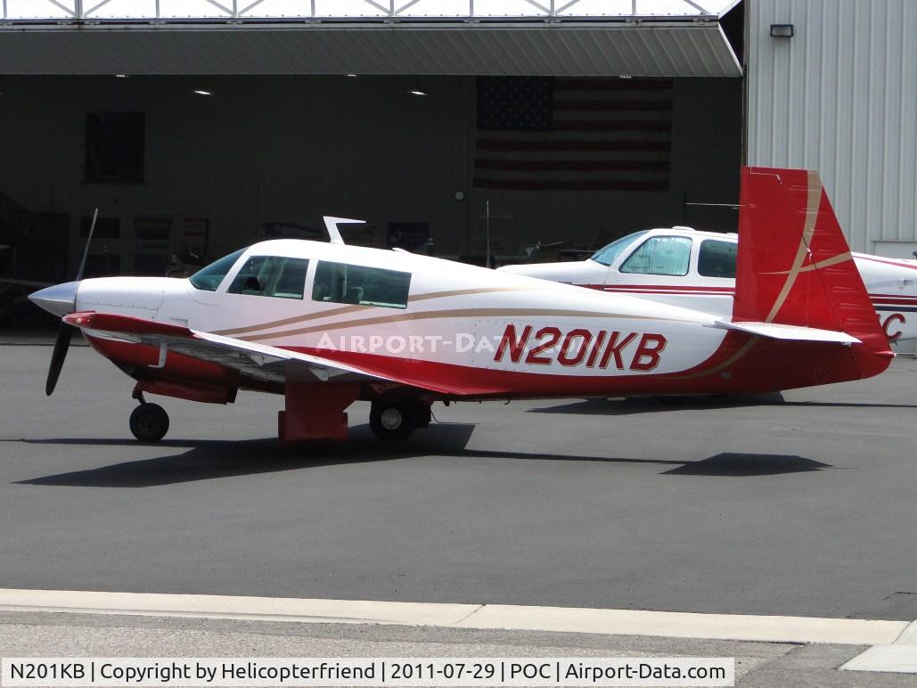 N201KB, 1978 Mooney M20J 201 C/N 24-0451, Parked at Howard Aviation parking area