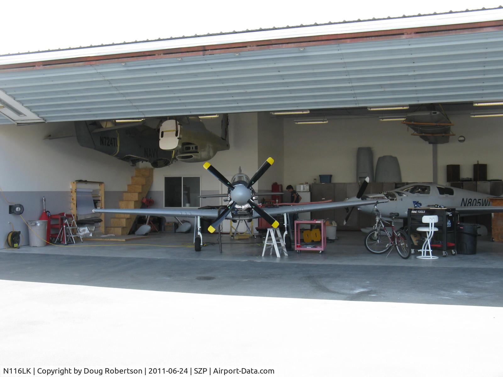 N116LK, North American P-51 Mustang 70% Replica C/N 12, 2011 Ketterling FIGHTER ESCORT WINGS, Ltd. P-51D MUSTANG, 70% scale, Corvette LS-1 liquid-cooled V-8 engine 320 Hp with 1.6/1 PSRU to four-blade prop, in build